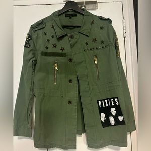 Vintage band army jacket
